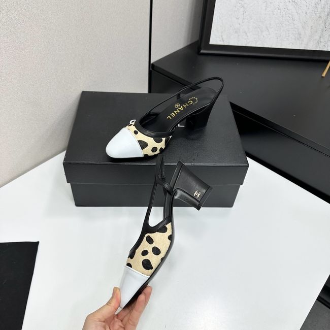 Chanel Slingbacks Lambskin & Mixed Fibers 65MM G31318-3 Chanel Slingbacks Lambskin & Mixed Fibers 65MM G31318-3