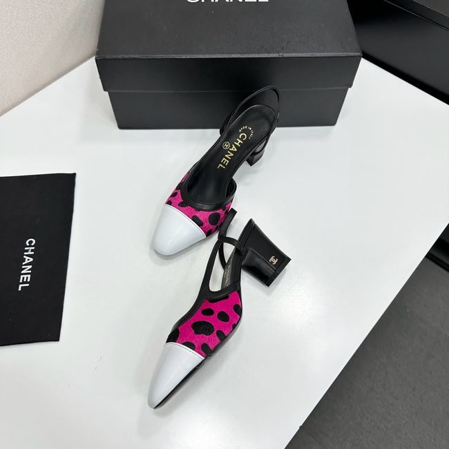 Chanel Slingbacks Lambskin & Mixed Fibers 65MM G31318-4 Chanel Slingbacks Lambskin & Mixed Fibers 65MM G31318-4