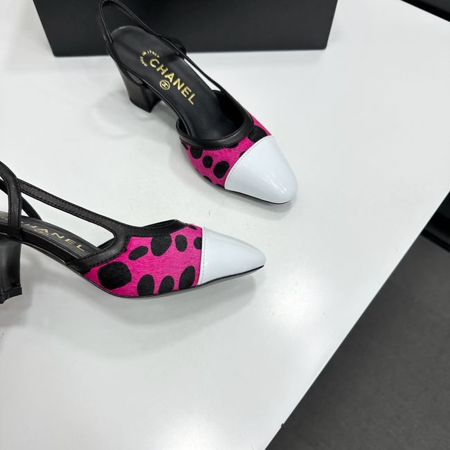Chanel Slingbacks Lambskin & Mixed Fibers 65MM G31318-4 Chanel Slingbacks Lambskin & Mixed Fibers 65MM G31318-4