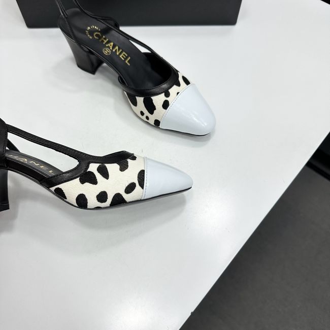 Chanel Slingbacks Lambskin & Mixed Fibers 65MM G31318-5 Chanel Slingbacks Lambskin & Mixed Fibers 65MM G31318-5