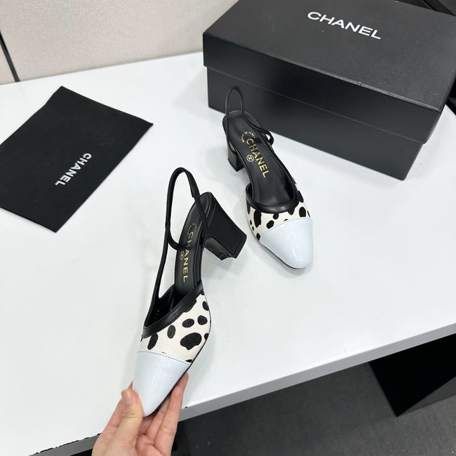 Chanel Slingbacks Lambskin & Mixed Fibers 65MM G31318-5 Chanel Slingbacks Lambskin & Mixed Fibers 65MM G31318-5