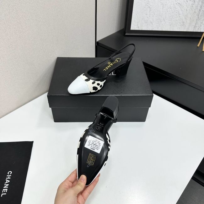 Chanel Slingbacks Lambskin & Mixed Fibers 65MM G31318-5 Chanel Slingbacks Lambskin & Mixed Fibers 65MM G31318-5