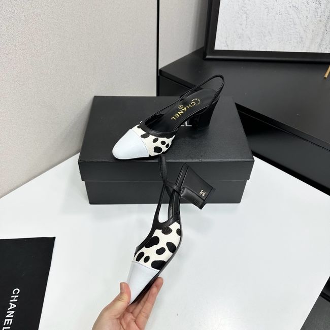 Chanel Slingbacks Lambskin & Mixed Fibers 65MM G31318-5 Chanel Slingbacks Lambskin & Mixed Fibers 65MM G31318-5