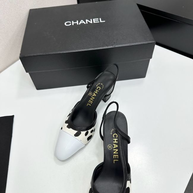 Chanel Slingbacks Lambskin & Mixed Fibers 65MM G31318-5 Chanel Slingbacks Lambskin & Mixed Fibers 65MM G31318-5