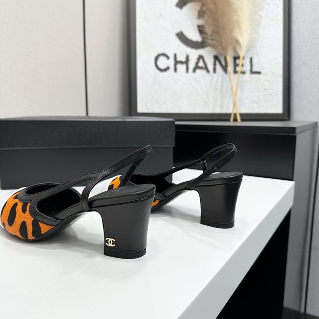 Chanel Slingbacks Lambskin & Mixed Fibers 65MM G31318-7 Chanel Slingbacks Lambskin & Mixed Fibers 65MM G31318-7