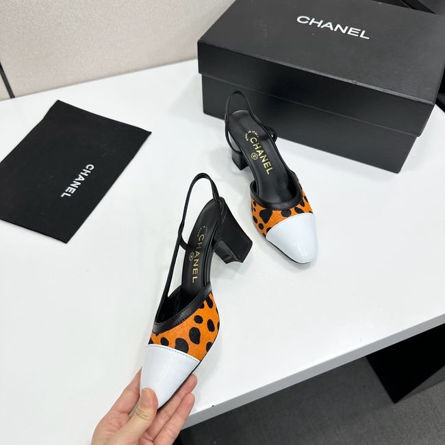 Chanel Slingbacks Lambskin & Mixed Fibers 65MM G31318-7 Chanel Slingbacks Lambskin & Mixed Fibers 65MM G31318-7