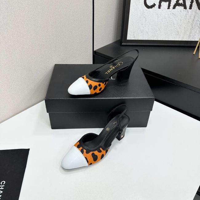 Chanel Slingbacks Lambskin & Mixed Fibers 65MM G31318-7 Chanel Slingbacks Lambskin & Mixed Fibers 65MM G31318-7