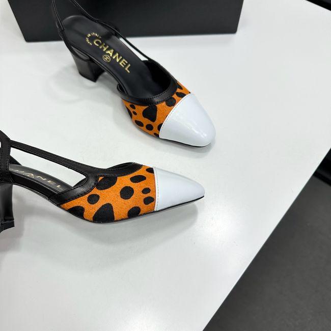 Chanel Slingbacks Lambskin & Mixed Fibers 65MM G31318-7 Chanel Slingbacks Lambskin & Mixed Fibers 65MM G31318-7