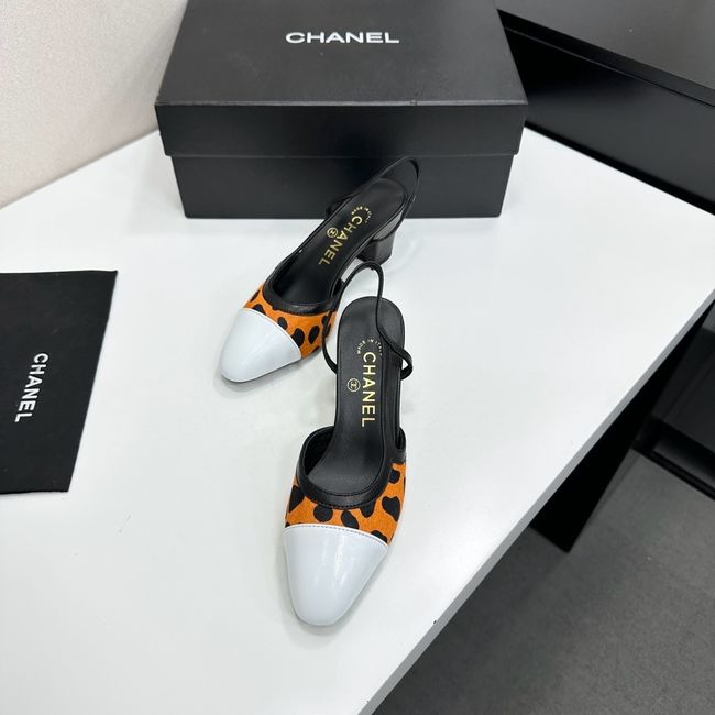 Chanel Slingbacks Lambskin & Mixed Fibers 65MM G31318-7 Chanel Slingbacks Lambskin & Mixed Fibers 65MM G31318-7