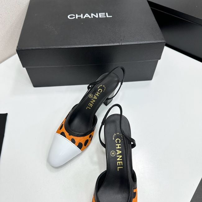 Chanel Slingbacks Lambskin & Mixed Fibers 65MM G31318-7 Chanel Slingbacks Lambskin & Mixed Fibers 65MM G31318-7