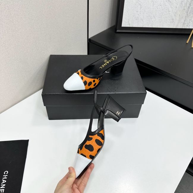 Chanel Slingbacks Lambskin & Mixed Fibers 65MM G31318-7 Chanel Slingbacks Lambskin & Mixed Fibers 65MM G31318-7