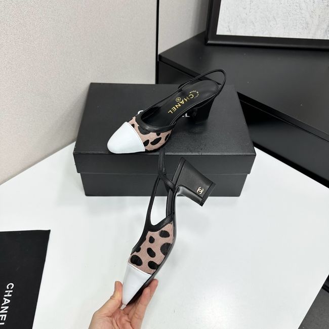 Chanel Slingbacks Lambskin & Mixed Fibers 65MM G31318-1 Chanel Slingbacks Lambskin & Mixed Fibers 65MM G31318-1