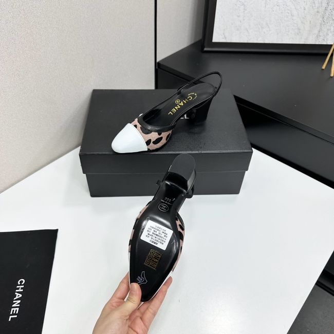 Chanel Slingbacks Lambskin & Mixed Fibers 65MM G31318-1 Chanel Slingbacks Lambskin & Mixed Fibers 65MM G31318-1