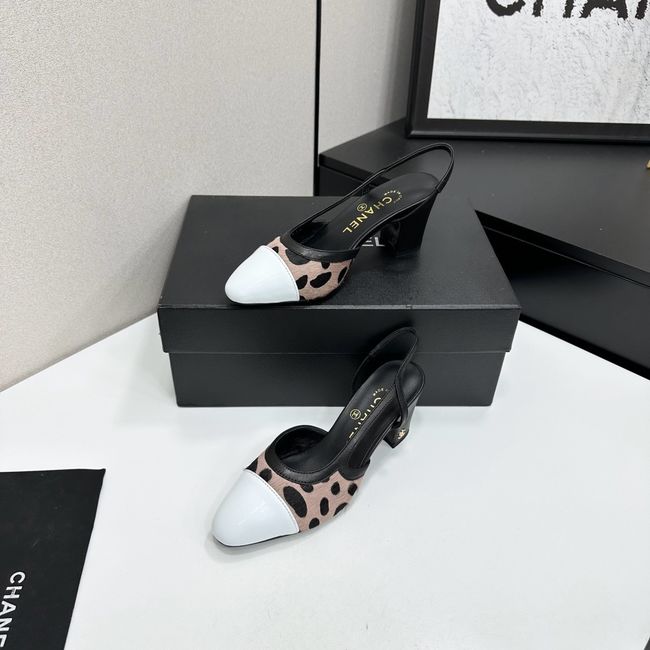 Chanel Slingbacks Lambskin & Mixed Fibers 65MM G31318-1 Chanel Slingbacks Lambskin & Mixed Fibers 65MM G31318-1