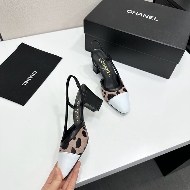 Chanel Slingbacks Lambskin & Mixed Fibers 65MM G31318-1 Chanel Slingbacks Lambskin & Mixed Fibers 65MM G31318-1