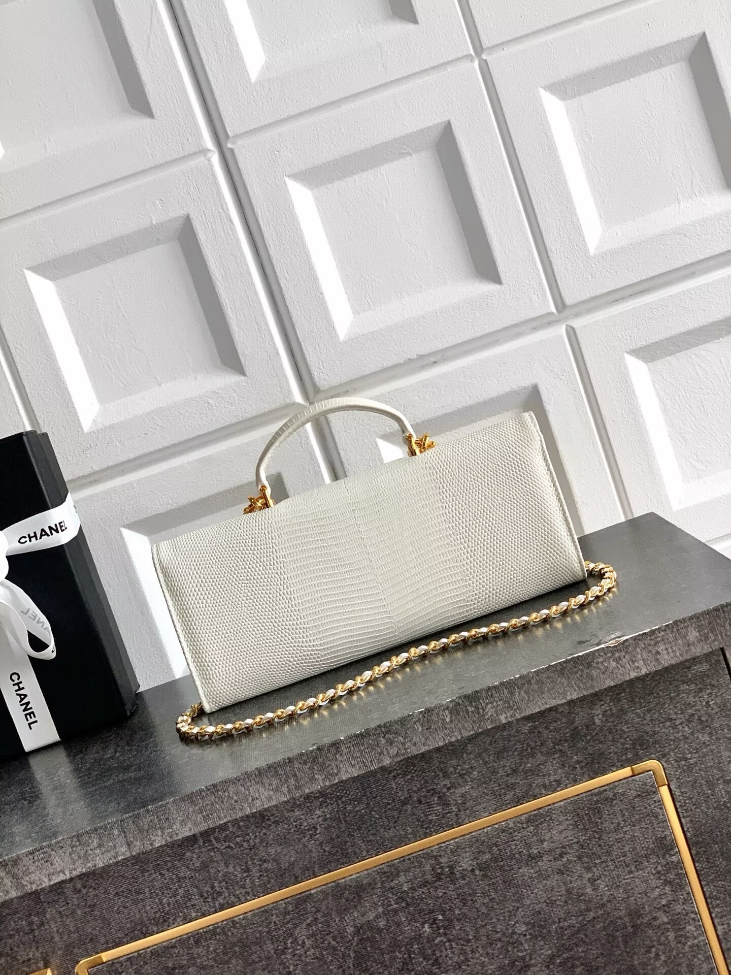 Chanel 26A Original Leather CC Handbag A6430 White