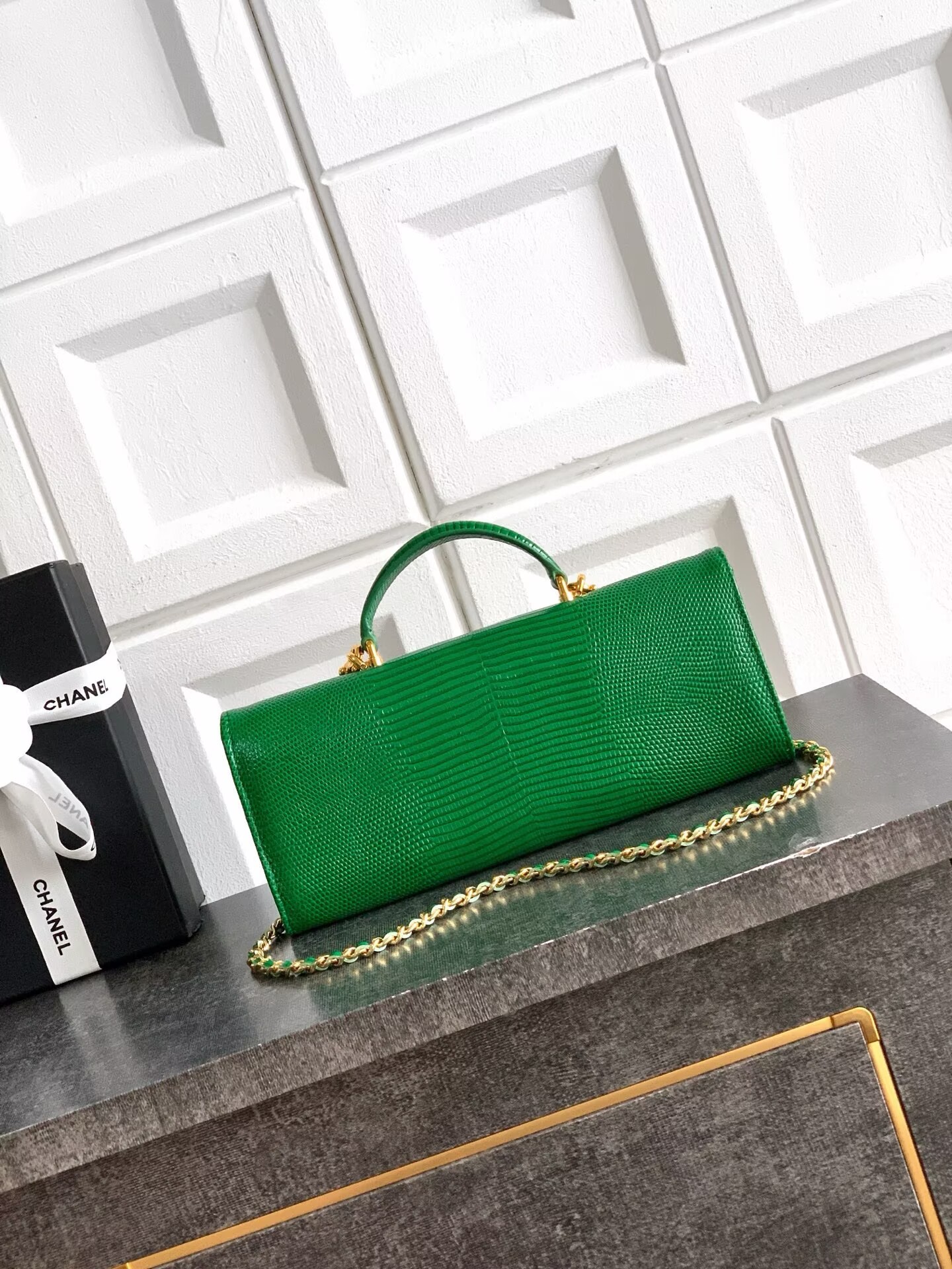 Chanel 26A Original Leather CC Handbag A6430 Green