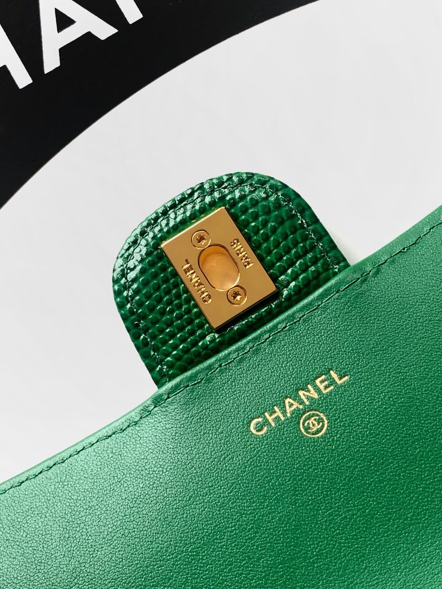 Chanel 26A Original Leather CC Handbag A6430 Green