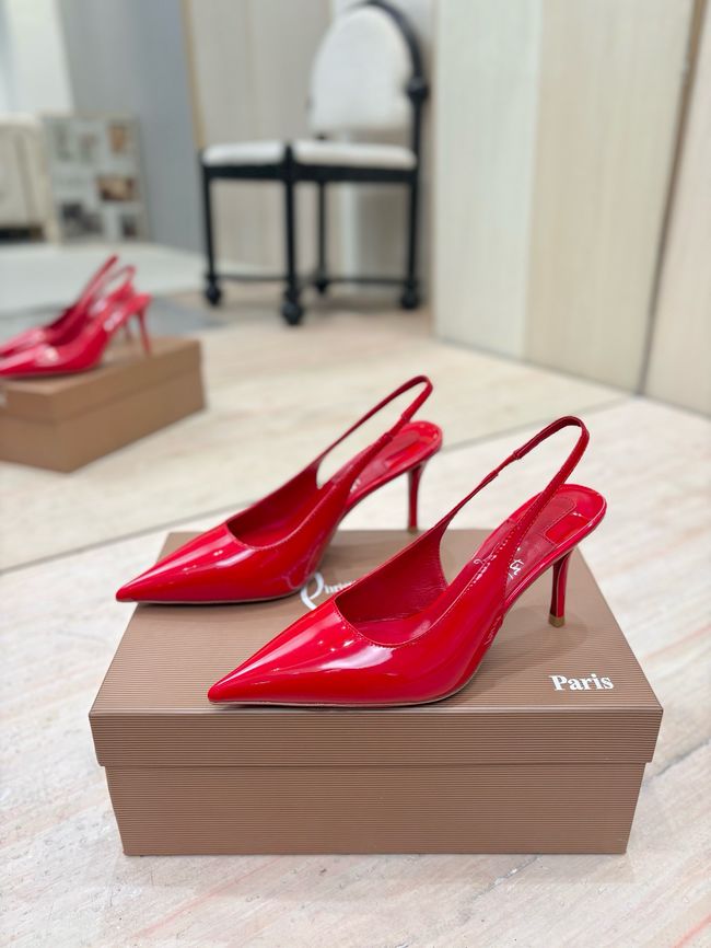 Christian Louboutin Slingbacks Lambskin 8.5CM 65078-3 Christian Louboutin Slingbacks Lambskin 8.5CM 65078-3