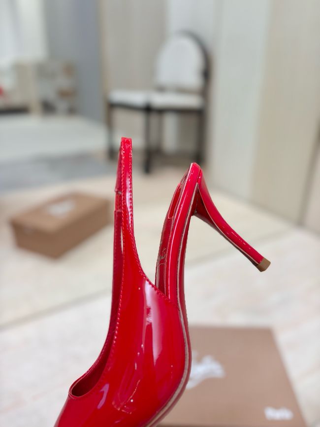 Christian Louboutin Slingbacks Lambskin 8.5CM 65078-3 Christian Louboutin Slingbacks Lambskin 8.5CM 65078-3