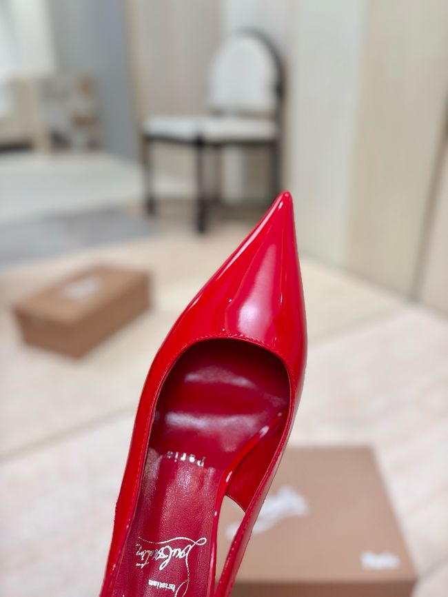 Christian Louboutin Slingbacks Lambskin 8.5CM 65078-3 Christian Louboutin Slingbacks Lambskin 8.5CM 65078-3