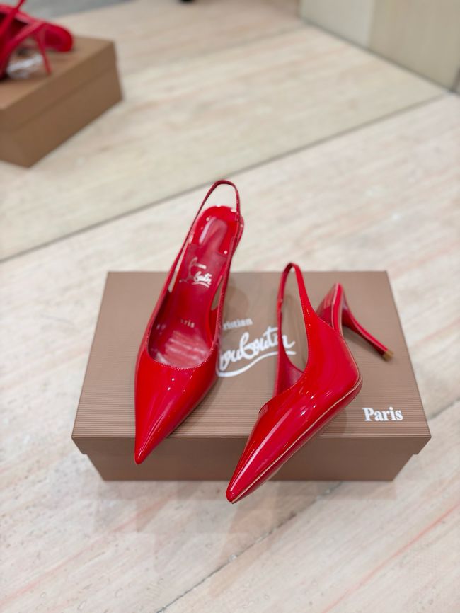 Christian Louboutin Slingbacks Lambskin 8.5CM 65078-3 Christian Louboutin Slingbacks Lambskin 8.5CM 65078-3