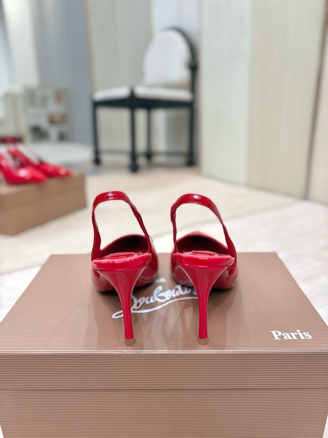 Christian Louboutin Slingbacks Lambskin 8.5CM 65078-3 Christian Louboutin Slingbacks Lambskin 8.5CM 65078-3