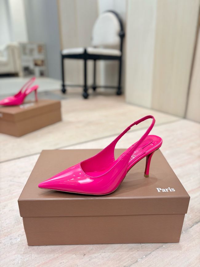Christian Louboutin Slingbacks Lambskin 8.5CM 65078-4 Christian Louboutin Slingbacks Lambskin 8.5CM 65078-4