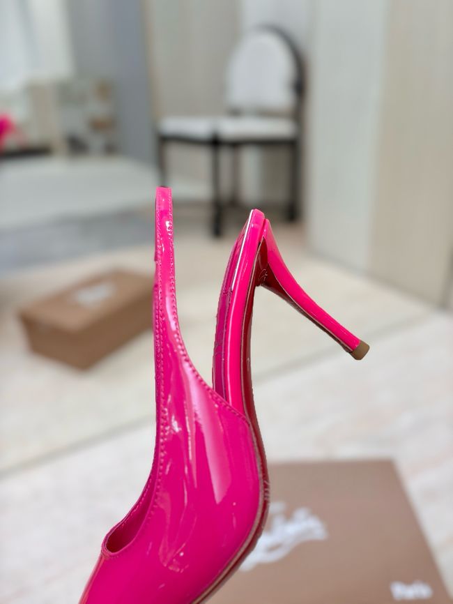 Christian Louboutin Slingbacks Lambskin 8.5CM 65078-4 Christian Louboutin Slingbacks Lambskin 8.5CM 65078-4