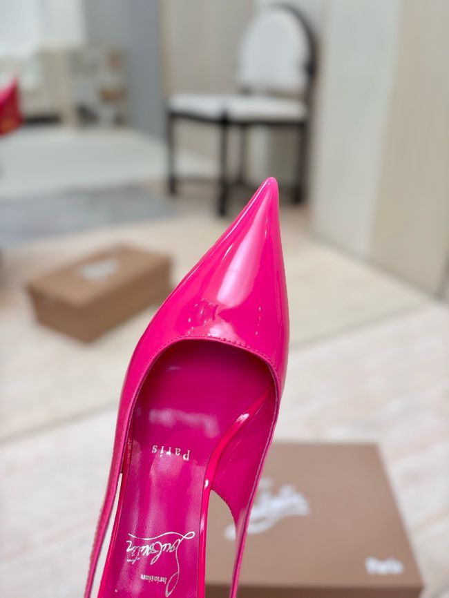 Christian Louboutin Slingbacks Lambskin 8.5CM 65078-4 Christian Louboutin Slingbacks Lambskin 8.5CM 65078-4