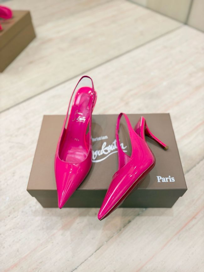 Christian Louboutin Slingbacks Lambskin 8.5CM 65078-4 Christian Louboutin Slingbacks Lambskin 8.5CM 65078-4