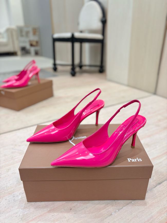 Christian Louboutin Slingbacks Lambskin 8.5CM 65078-4 Christian Louboutin Slingbacks Lambskin 8.5CM 65078-4