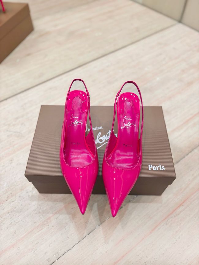 Christian Louboutin Slingbacks Lambskin 8.5CM 65078-4 Christian Louboutin Slingbacks Lambskin 8.5CM 65078-4