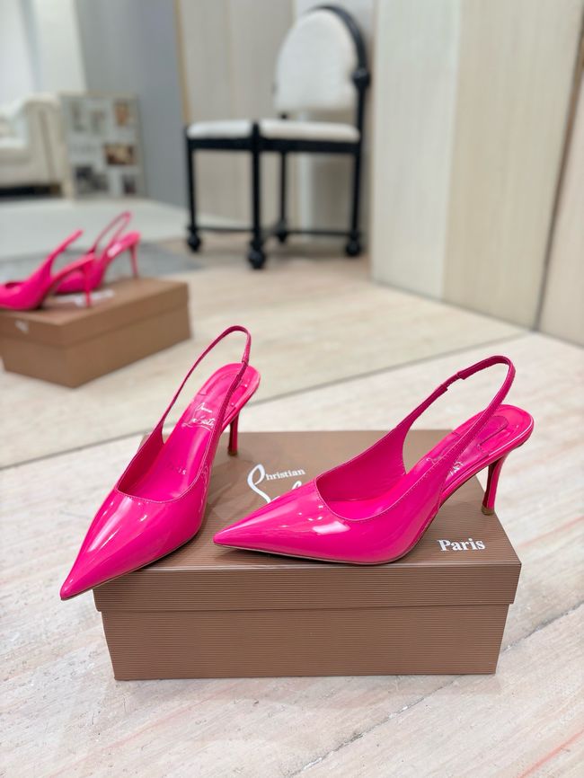 Christian Louboutin Slingbacks Lambskin 8.5CM 65078-4 Christian Louboutin Slingbacks Lambskin 8.5CM 65078-4