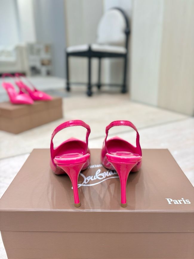 Christian Louboutin Slingbacks Lambskin 8.5CM 65078-4 Christian Louboutin Slingbacks Lambskin 8.5CM 65078-4