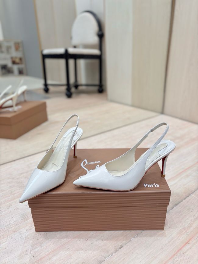 Christian Louboutin Slingbacks Lambskin 8.5CM 65078-6 Christian Louboutin Slingbacks Lambskin 8.5CM 65078-6