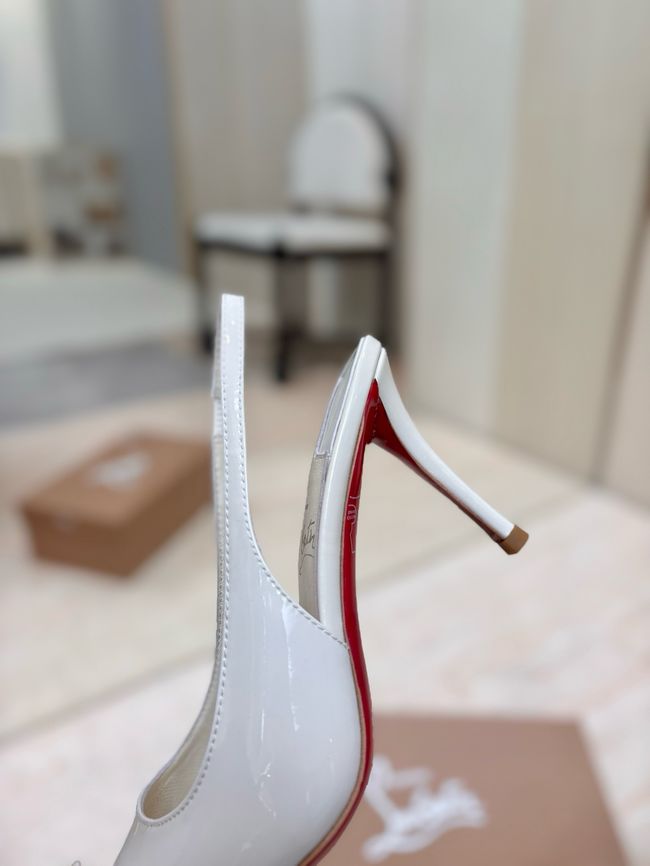 Christian Louboutin Slingbacks Lambskin 8.5CM 65078-6 Christian Louboutin Slingbacks Lambskin 8.5CM 65078-6