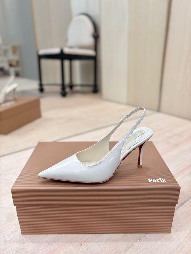 Christian Louboutin Slingbacks Lambskin 8.5CM 65078-6 Christian Louboutin Slingbacks Lambskin 8.5CM 65078-6