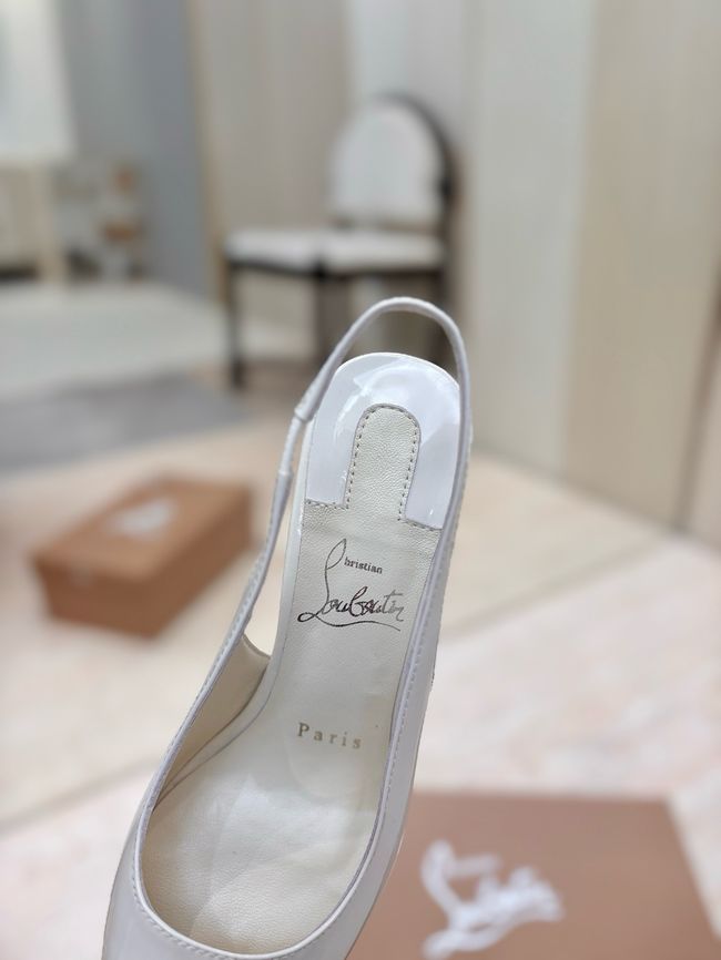 Christian Louboutin Slingbacks Lambskin 8.5CM 65078-6 Christian Louboutin Slingbacks Lambskin 8.5CM 65078-6