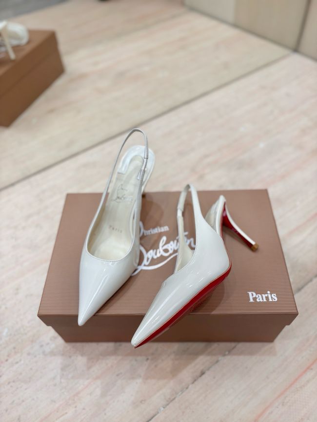 Christian Louboutin Slingbacks Lambskin 8.5CM 65078-6 Christian Louboutin Slingbacks Lambskin 8.5CM 65078-6