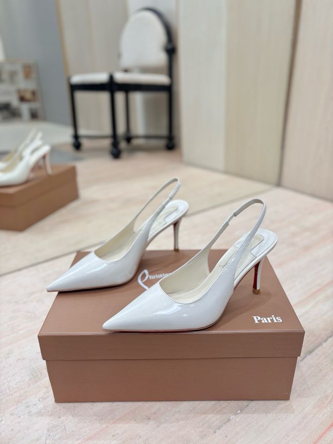 Christian Louboutin Slingbacks Lambskin 8.5CM 65078-6 Christian Louboutin Slingbacks Lambskin 8.5CM 65078-6
