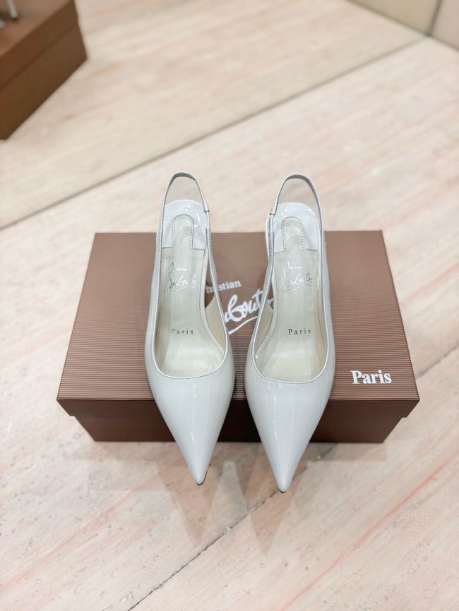 Christian Louboutin Slingbacks Lambskin 8.5CM 65078-6 Christian Louboutin Slingbacks Lambskin 8.5CM 65078-6