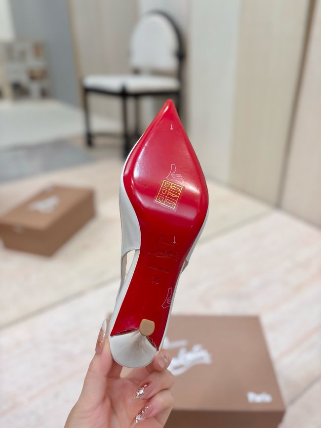 Christian Louboutin Slingbacks Lambskin 8.5CM 65078-6 Christian Louboutin Slingbacks Lambskin 8.5CM 65078-6