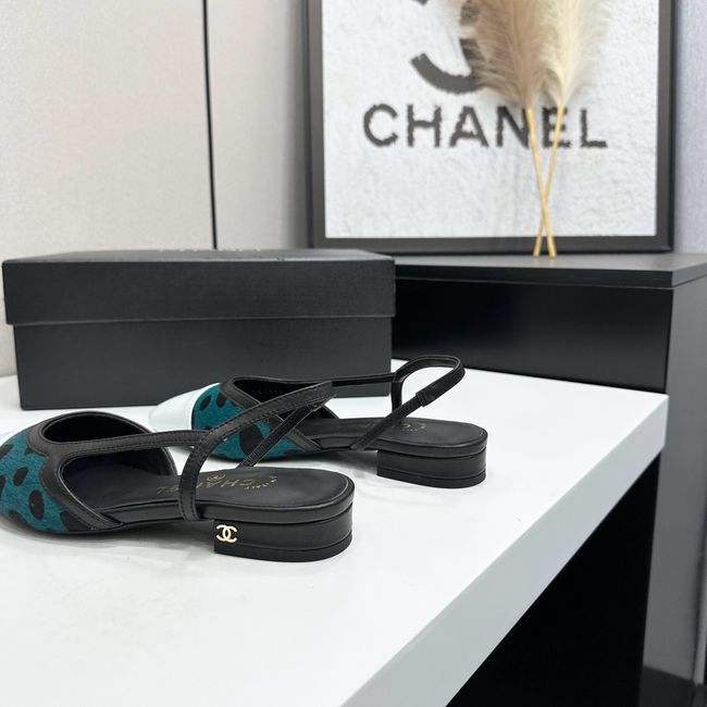 Chanel Slingbacks Lambskin & Mixed Fibers 65080-1 Chanel Slingbacks Lambskin & Mixed Fibers 65080-1