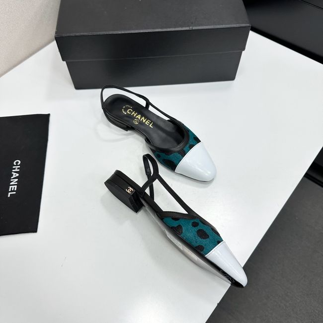 Chanel Slingbacks Lambskin & Mixed Fibers 65080-1 Chanel Slingbacks Lambskin & Mixed Fibers 65080-1