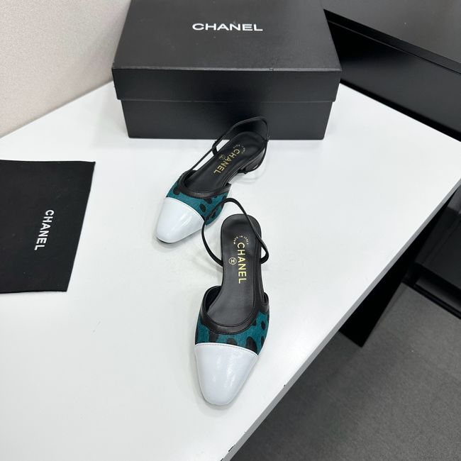 Chanel Slingbacks Lambskin & Mixed Fibers 65080-1 Chanel Slingbacks Lambskin & Mixed Fibers 65080-1