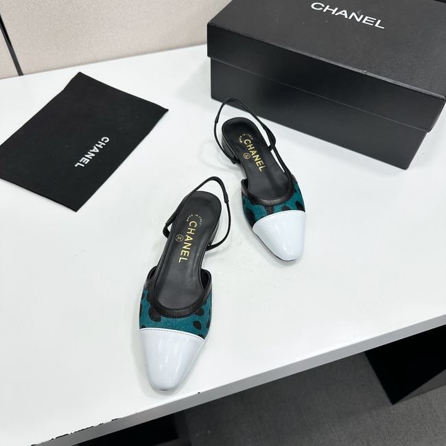 Chanel Slingbacks Lambskin & Mixed Fibers 65080-1 Chanel Slingbacks Lambskin & Mixed Fibers 65080-1