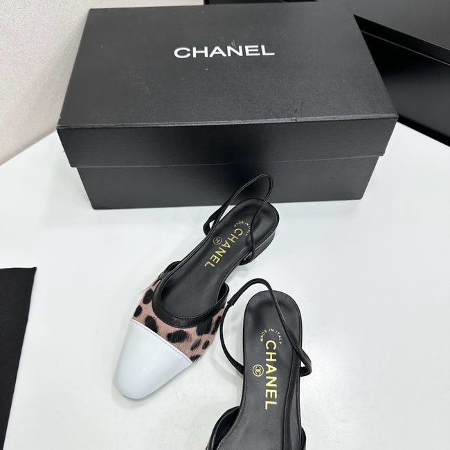 Chanel Slingbacks Lambskin & Mixed Fibers 65080-2 Chanel Slingbacks Lambskin & Mixed Fibers 65080-2