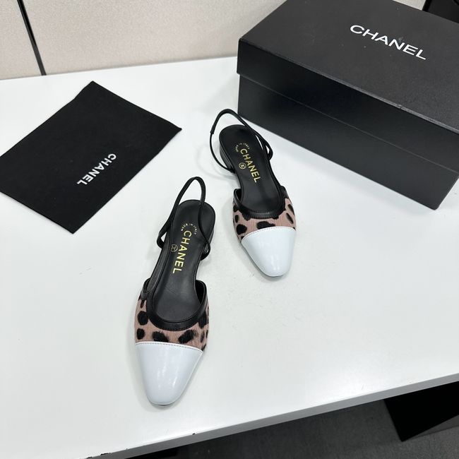 Chanel Slingbacks Lambskin & Mixed Fibers 65080-2 Chanel Slingbacks Lambskin & Mixed Fibers 65080-2