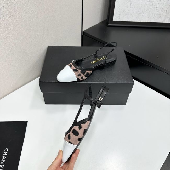 Chanel Slingbacks Lambskin & Mixed Fibers 65080-2 Chanel Slingbacks Lambskin & Mixed Fibers 65080-2